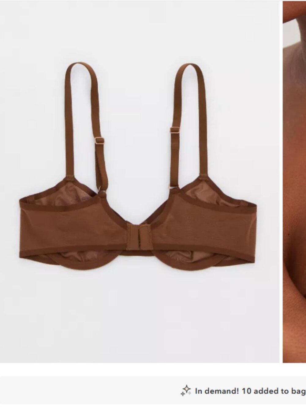 NEW with Tags Aerie Smoothez Underwire Full Coverage Bra Sheer Mesh 32DDD XL - Picture 5 of 5